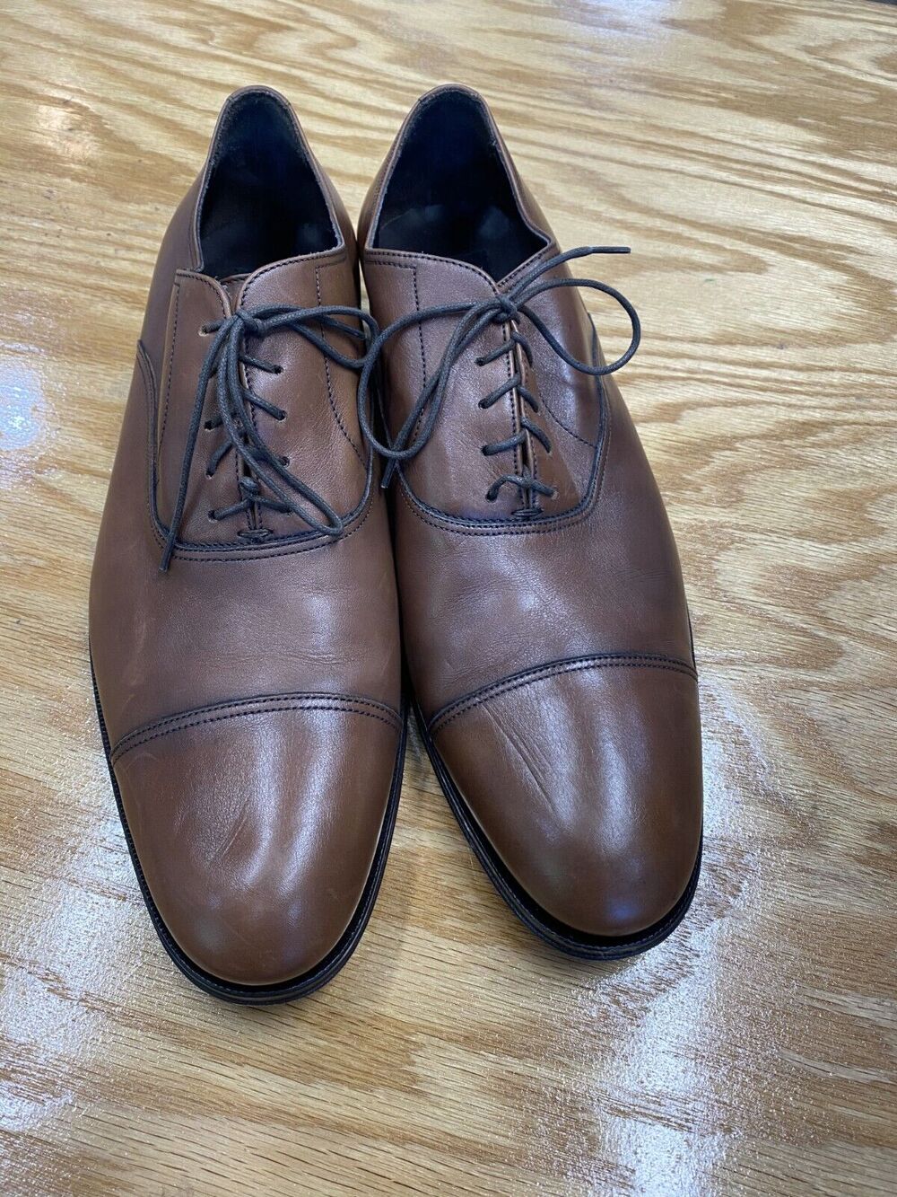 To Boot New York Adam Derrick Men's 10.5 Brown Leather Lace Up Dress Shoes S70